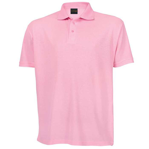 Pink Men's 175g Piqué Knit Golf Shirt made from durable anti-pill poly-cotton fabric, designed for corporate uniforms and promotional team wear across South Africa.