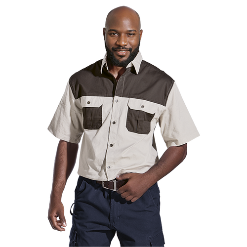 Two Tone Bush Shirt, Azulwear Two Tone Bush Shirt, Azulwear