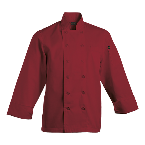 Savona Long Sleeve Chef Jacket | Red, Azulwear Chef Uniforms  South Africa Savona Long Sleeve Chef Jacket | Red, Azulwear Chef Uniforms  South Africa