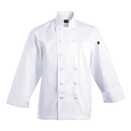 White Savona Long Sleeve Chef Jacket by Azulwear Cape Town, South Africa