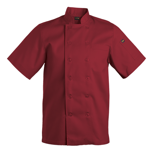 Savona Short Sleeve Chef Jacket Red, Chef Wear by Azulwear Cape Town, South Africa Savona Short Sleeve Chef Jacket Red, Chef Wear by Azulwear Cape Town, South Africa
