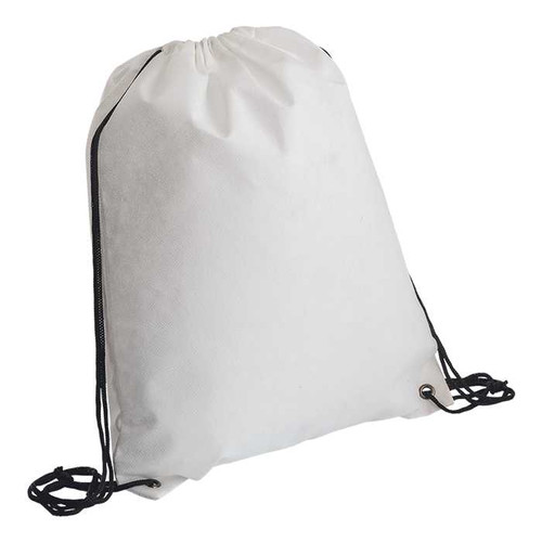 White Non-Woven Custom Drawstring Bag by Azulwear Cape Town, South Africa