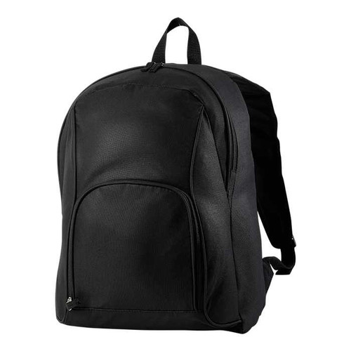 Black Custom Puffed Front Pocket Backpack by Azulwear Cape Town, South Africa