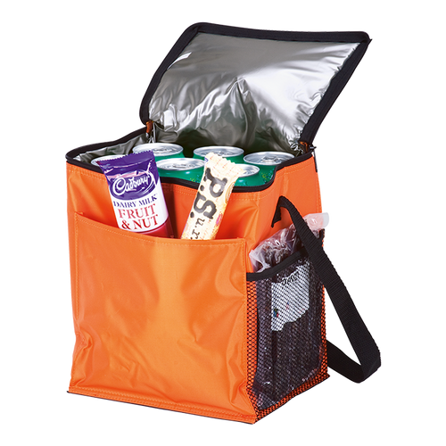 12 Can Cooler Bag Orange - Custom Logo Cooler Bag with Custom Branding South Africa by Azulwear