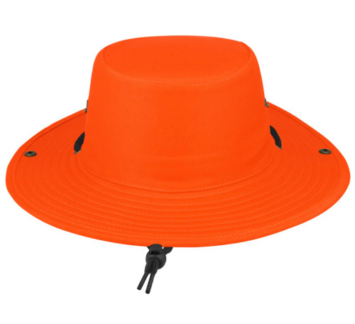 Lumo Orange Safari Wide Brim Hat by Azulwear South Africa