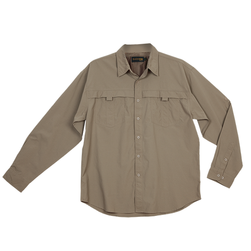 Men's Trail Shirt Mens in Desert Tan, Bush Shirts by Azulwear South Africa