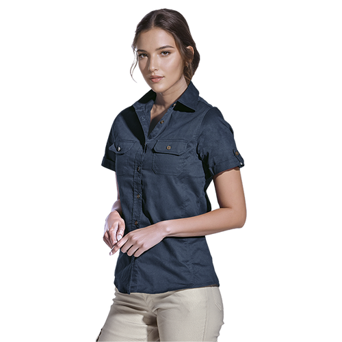 Ladies Plain Bush Shirt, Azulwear South Africa
