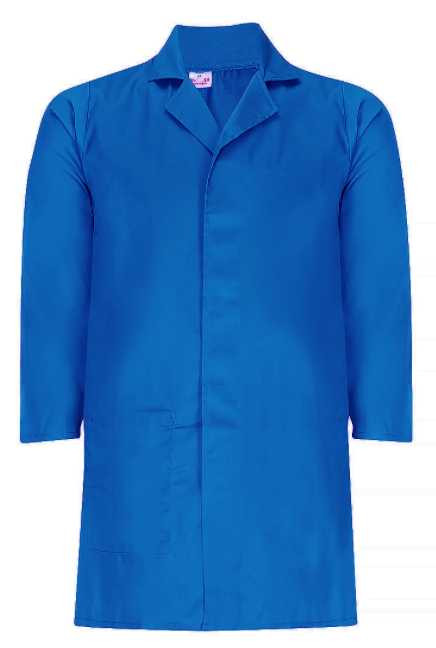 Royal Blue HACCP Dust Coats by Azulwear Workwear Cape Town, South Africa