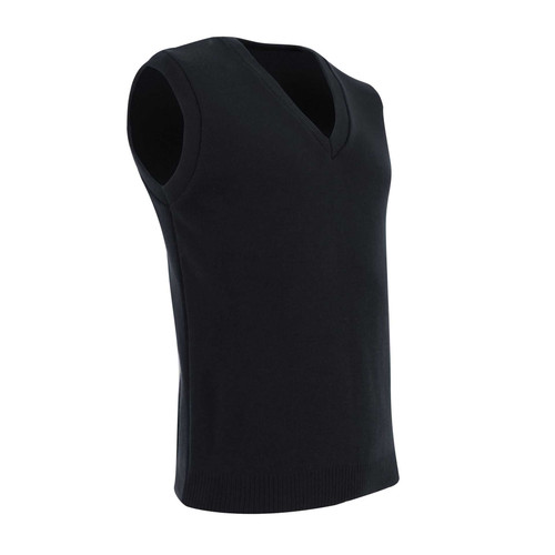 Black Unisex Trident Sleeveless Jersey made from premium stretch technical performance fabric, designed for custom sports team uniforms and corporate fitness branding across South Africa.