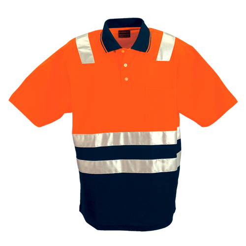 Patrol Golfer - Safety Orange/Navy - Safety Wear by Azulwear South Africa