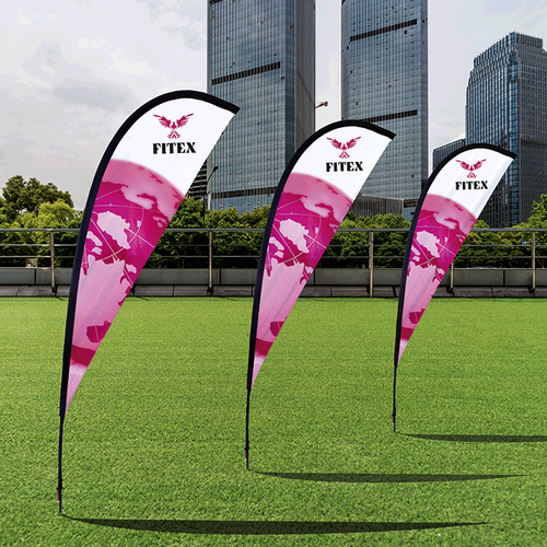 Sublimated Sharkfin Double-Sided Flying Banner, by Azulwear Somerset West, South Africa