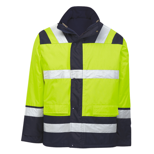 Safety  Reflective Jacket Yellow/Navy - Reflective Workwear by Azulwear South Africa
