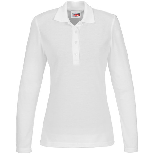 Ladies Elemental Long Sleeve Golf Shirt - White, Azulwear Corporate Clothing South Africa Ladies Elemental Long Sleeve Golf Shirt - White, Azulwear Corporate Clothing South Africa