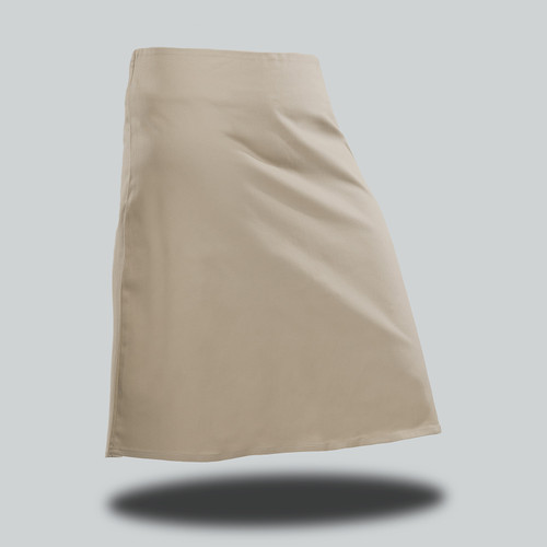 Stone Ladies Safari A-Line Short Skirt from Azulwear Ruggedwear, highlighting the classic tailored silhouette and durable fabric ideal for professional game lodge hospitality uniforms across South Africa