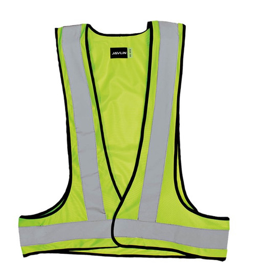 Javlin Hi-Vis Reflective Cross Over Bib in Lime Workwear by Azulwear South Africa
