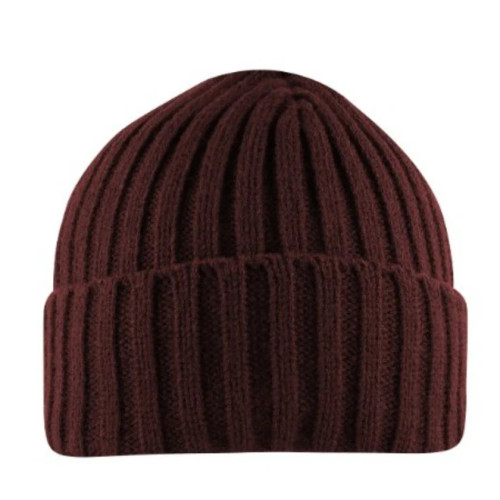 Cuffed Chunky Beanie - Burgundy, Azulwear South Africa
