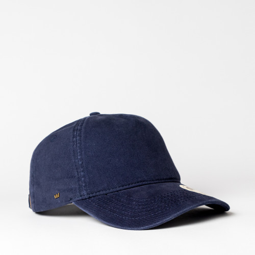 Black comfortable everyday old school corporate cap with high-quality custom branding, nationwide stock orders by Azulwear Cape Town, South Africa.