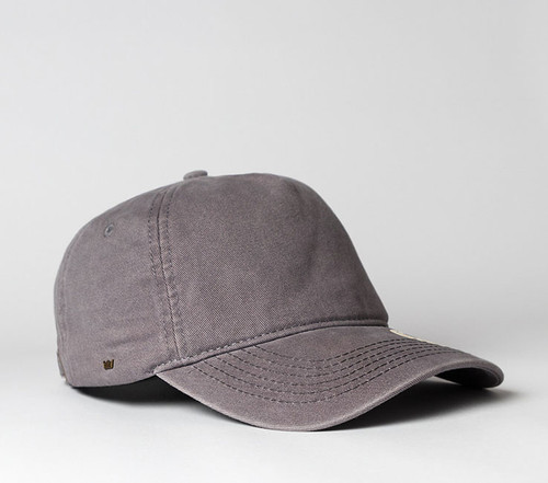 Grey back view of the comfortable everyday vintage corporate cap with high-quality custom branding, nationwide stock orders by Azulwear South Africa.