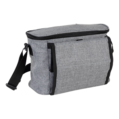 Grey Melange Cooler Bag with Folding Cup Holders by Azulwear Promotional Branding Cape Town, SA