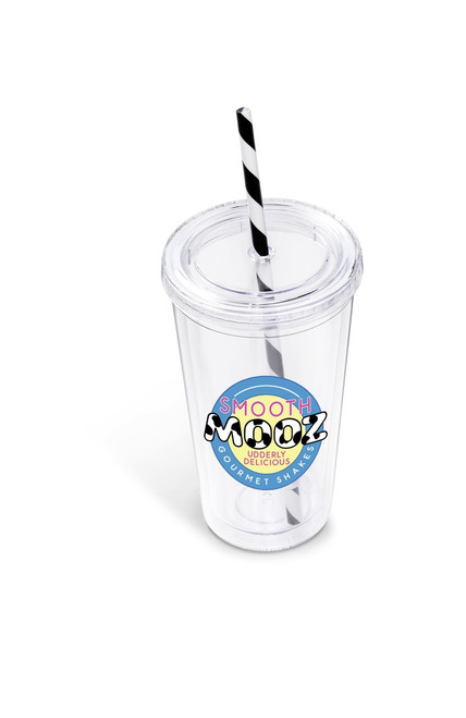 Malibu Double Wall Tumbler 470ml - Black, Azulwear Promotional Gifts & Branding