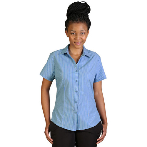 Donna Short Sleeve Stripe 5 Blouse, Corporate Shits by Azulwear, South Africa