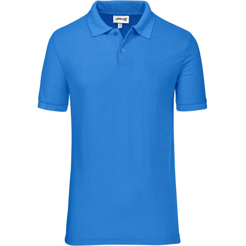 Aqua Mens Everyday Golf Shirt by Azulwear Corporate Workwear Durabn