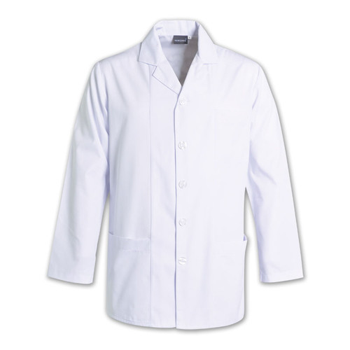 Tony Unisex Coat Long Sleeve in White, Medical & Nursing Uniforms by Azulwear Cape Town, South Africa