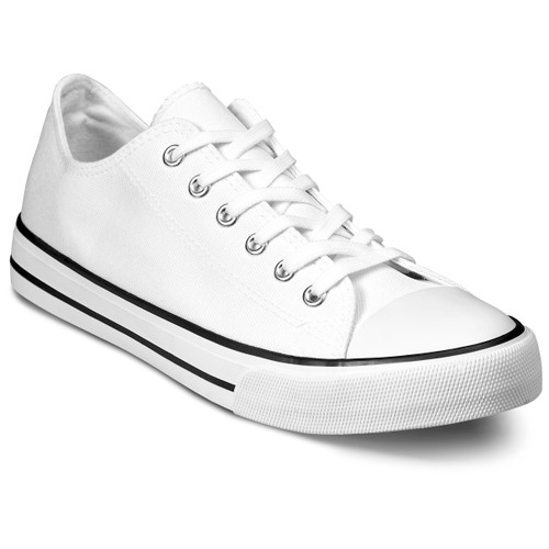 Unisex Trendi Canvas Sneaker - White, Azulwear Footwear