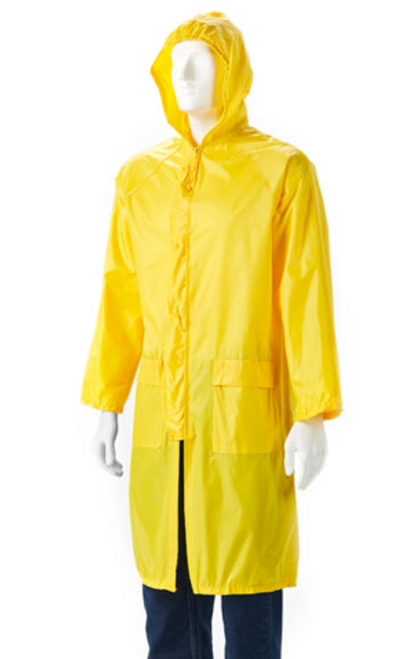 Rubberised Raincoat Yellow Rainwear by Azulwear Cape Town, South Africa