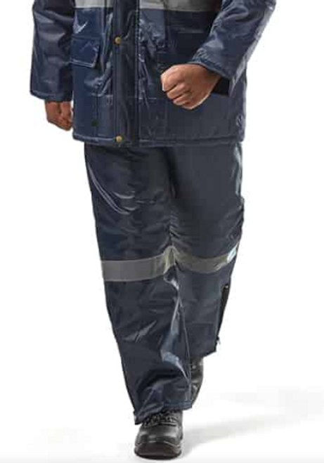 Dromex Storm Polar Freezer Trousers Front View, Azulwear Dromex Workwear South Africa