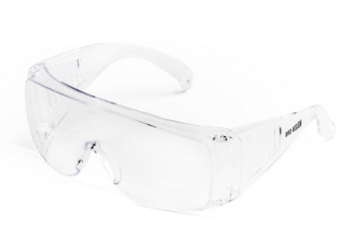 Wrap Around Spectacle Glasses - Clear, Azulwear PPE Safety