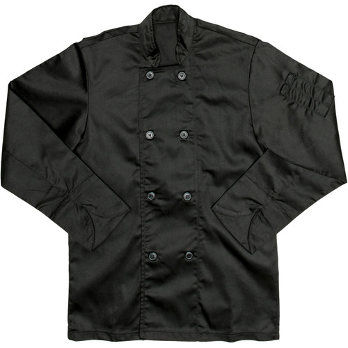Black Javlin Long Sleeve Chef Jacket Javlin Chef Wear by Azulwear Cape Town,Johannesburg, South Africa