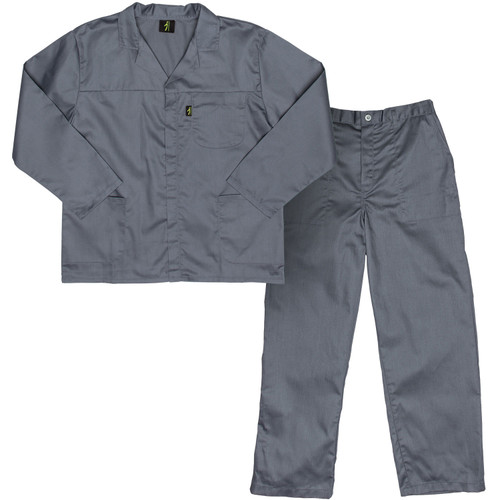 Grey Javlin Paramount Poly Cotton Conti Suit - Workwear by Azulwear South Africa