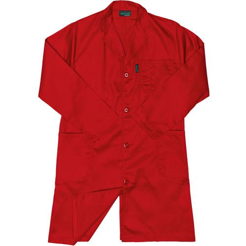 Javlin Polycotton Dust Coat Red, Workwear by Azulwear Cape Town, South Africa Javlin Polycotton Dust Coat Red, Workwear by Azulwear Cape Town, South Africa