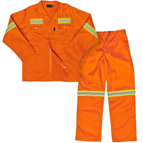 Orange Javlin Premium J54 Reflective Conti Suit by Azulwear Javlin Workwear Johannesburg