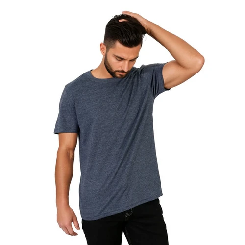 Front view of the Heavyweight Lifestyle T-Shirt by Azulwear, showcasing the premium thick cotton-blend fabric built for durable corporate wear across South Africa.