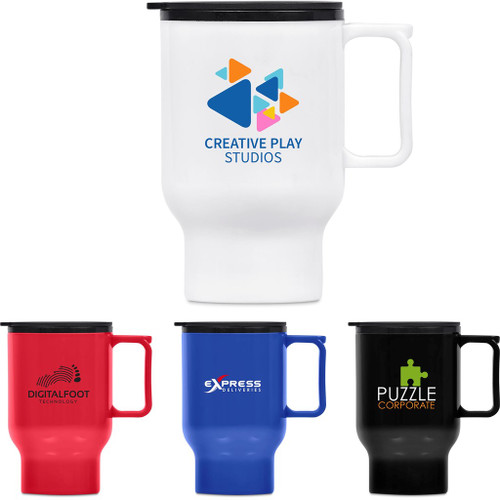Altitude Whimsy Plastic Double-Wall Mug - 430ml, Azulwear Promotional Gifts & Branding