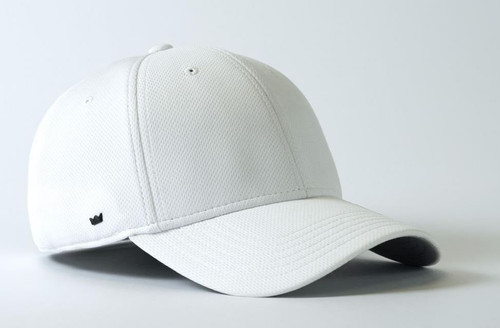 UFlex 100% Birdseye Mesh 6 Panel Snapback Cap | White - Side View - Azulwear Caps South Africa