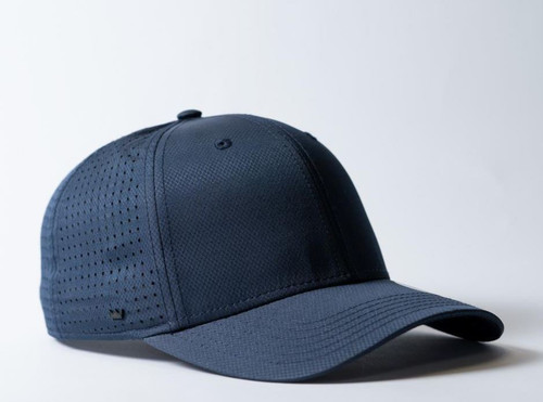 Uflex Laser Cut Technical 6 Panel Baseball Cap- Navy - Azulwear Caps South Africa