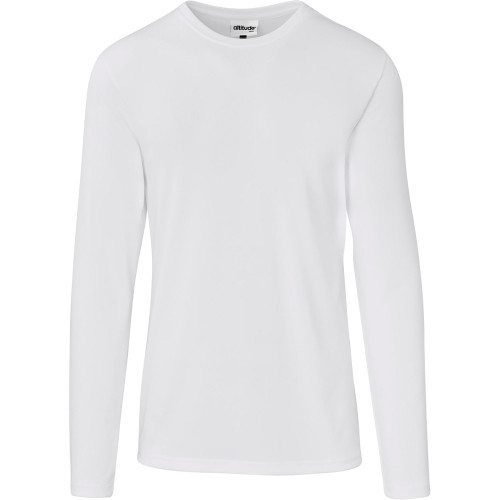 White Mens Long Sleeve All Star T-Shirt Mens by Azulwear Corporate Clothing Cape Town, South Africa