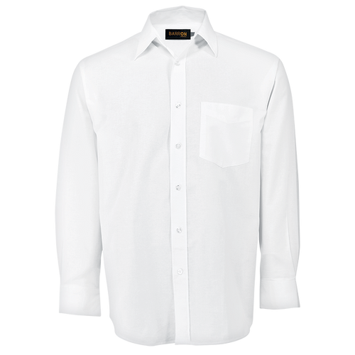 Oxford Long Sleeve Shirt Mens in White - Corporate Shirts by Azulwear South Africa