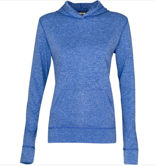 Royal Blue -Ladies Fitness Lightweight Hooded Sweater
