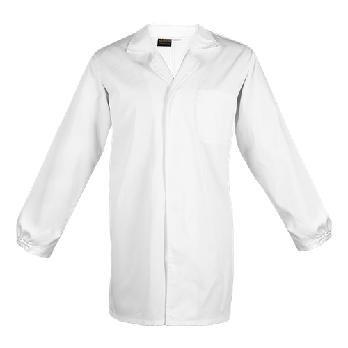 White HACCP Dust Coat by Azulwear Workwear Cape Town