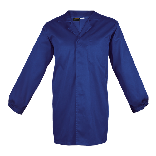 HACCP Food Safety Dust Coat Royal Blue, Workwear by Azulwear Cape Town, South Africa HACCP Food Safety Dust Coat Royal Blue, Workwear by Azulwear Cape Town, South Africa