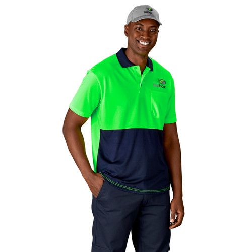 Inspector Two-Tone Hi-Viz Golf Shirt, Azulwear Safety Workwear Inspector Two-Tone Hi-Viz Golf Shirt, Azulwear Safety Workwear