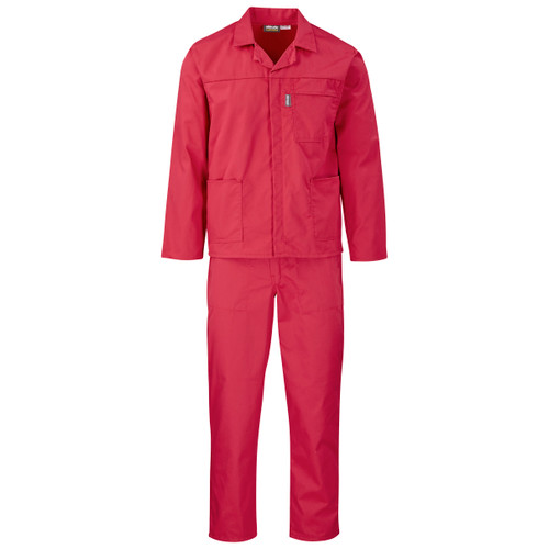 Red Poly Cotton Conti Suit - Workwear by Azulwear South Africa