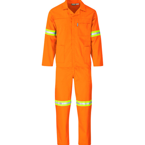 Orange Conti Suit Orange with Reflective Yellow Tape by Azulwear Reflective Workwear South Africa