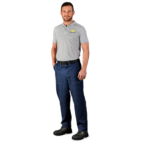 Premium 100% Cotton Denim Pants, Azulwear Safety Workwear