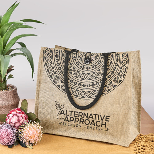 Okiyo Kashira Jute Tote, Azulwear Promotional Gifts & Branding