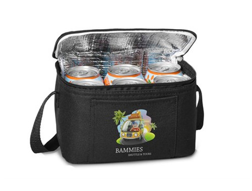 Snacka 6 Can Cooler Bag - Black, Azulwear Promotional Gifts & Branding